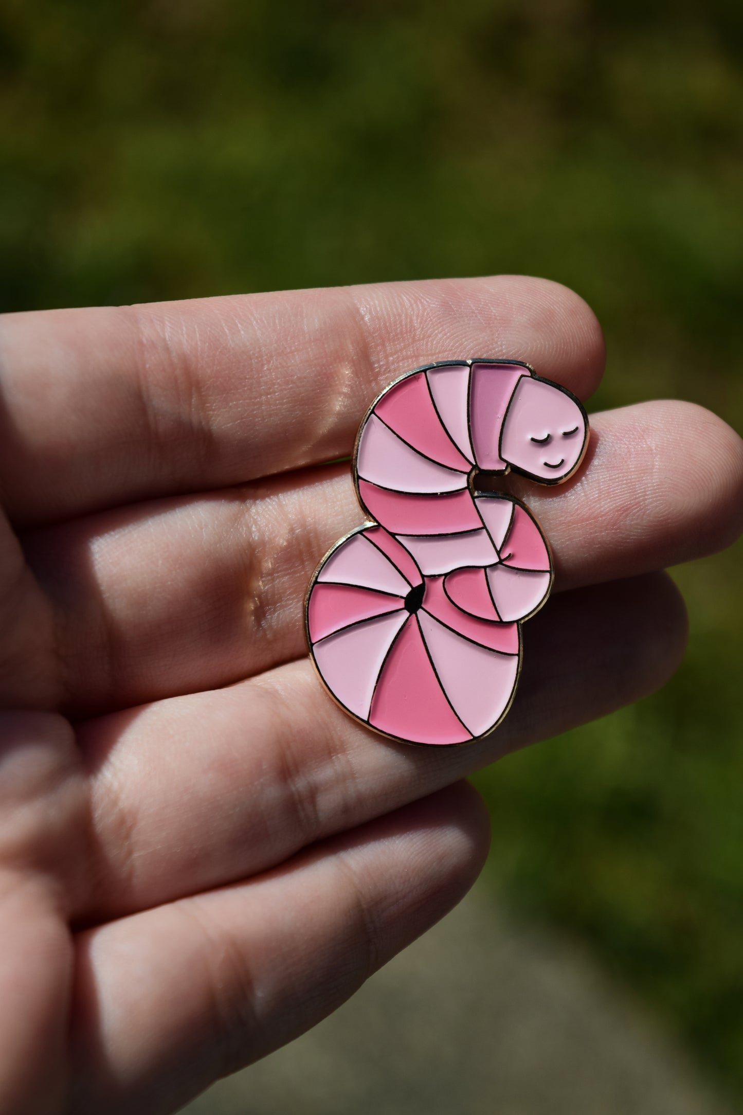 Self Love Worm Soft Enamel Pin (Plain or Glitter)