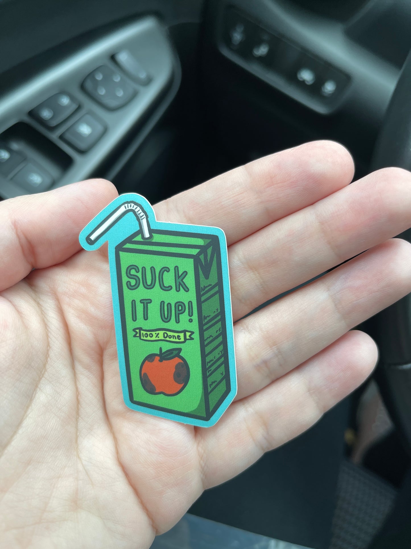 Suck It Up Sticker