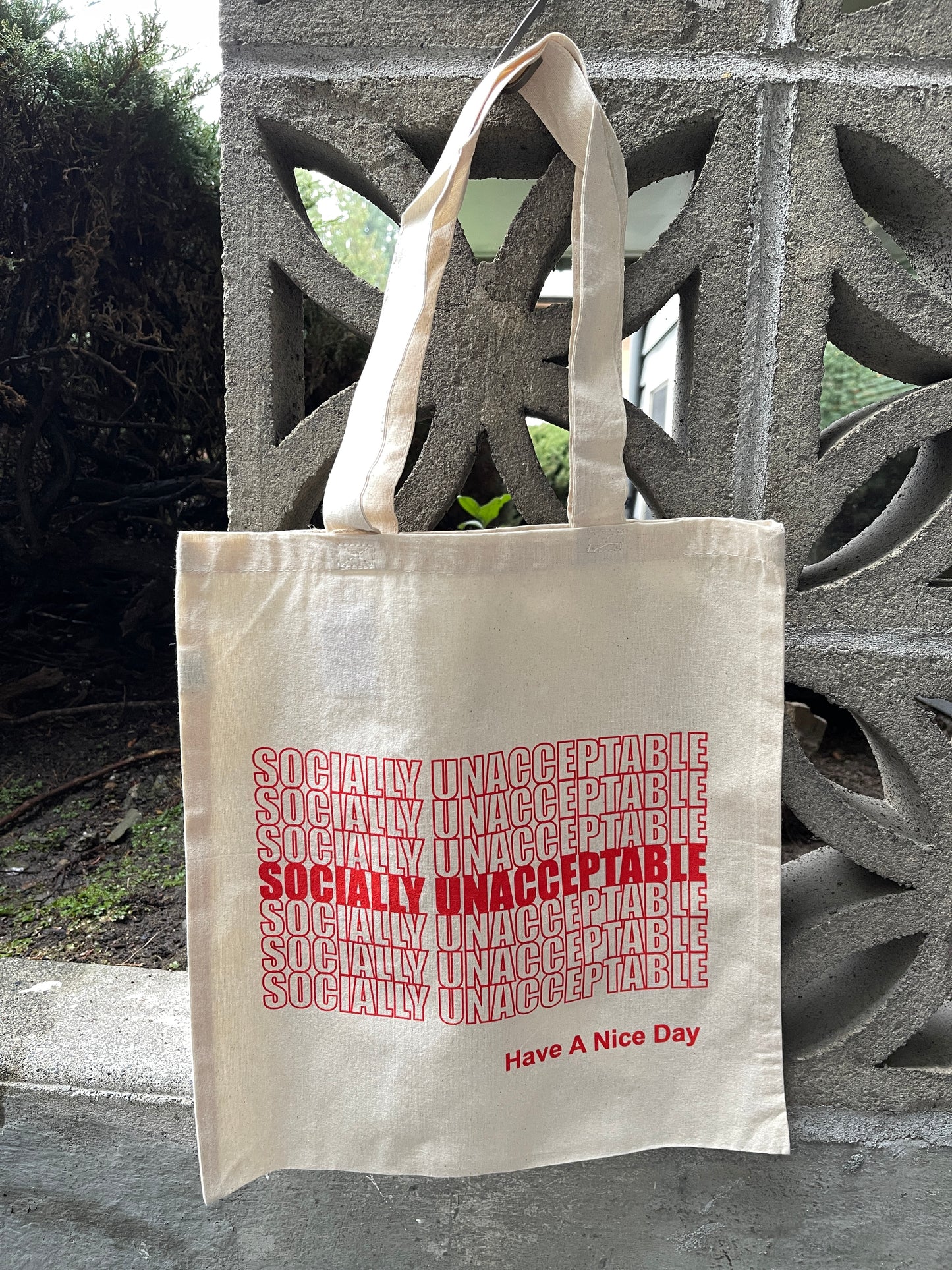 Socially Unacceptable Tote Bag