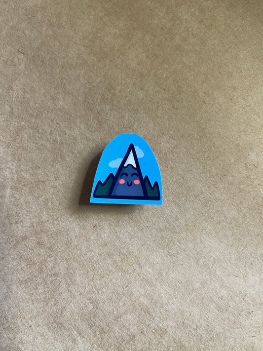 Micro Happy Mountain Sticker