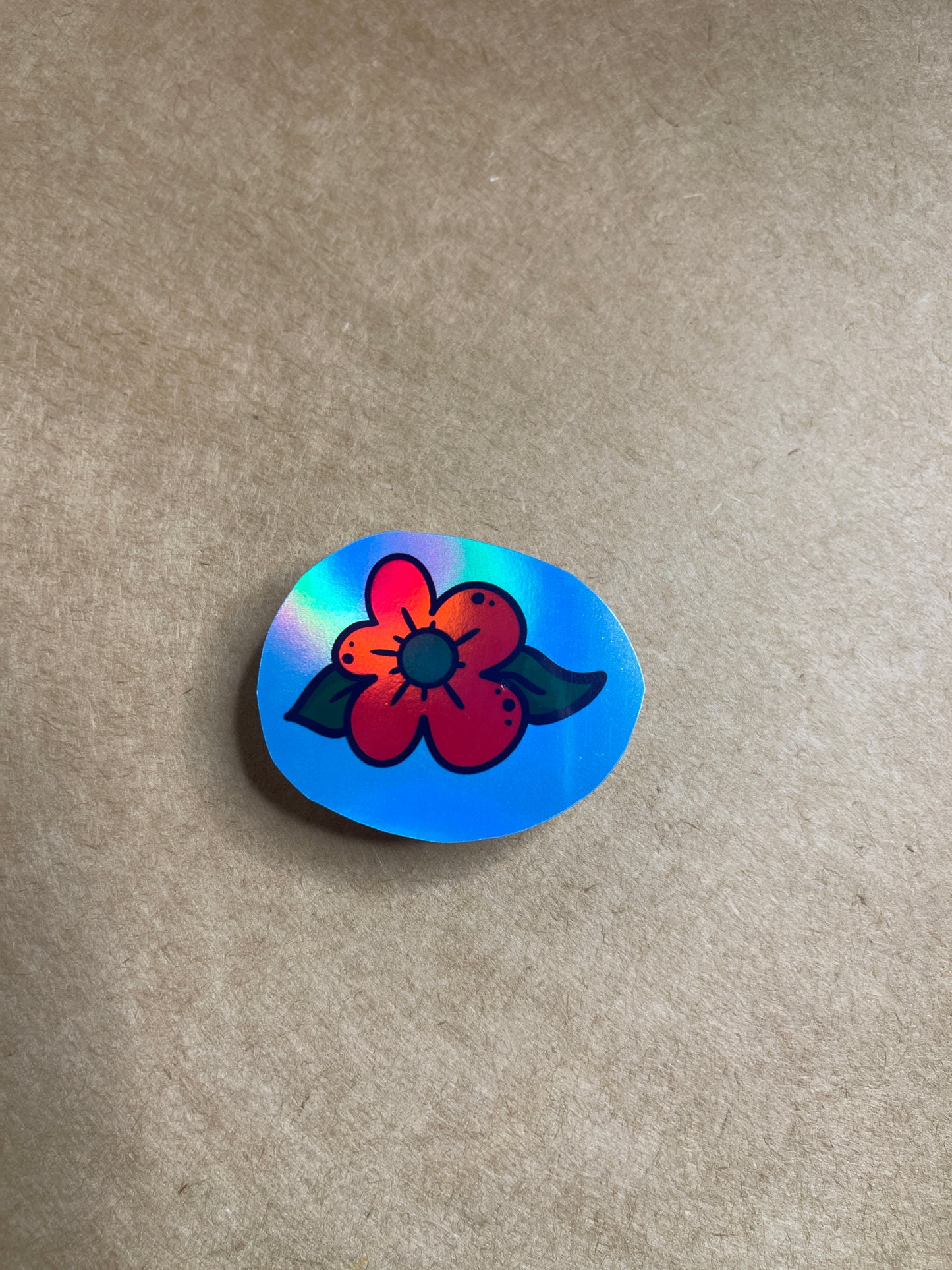 Red Flower Sticker