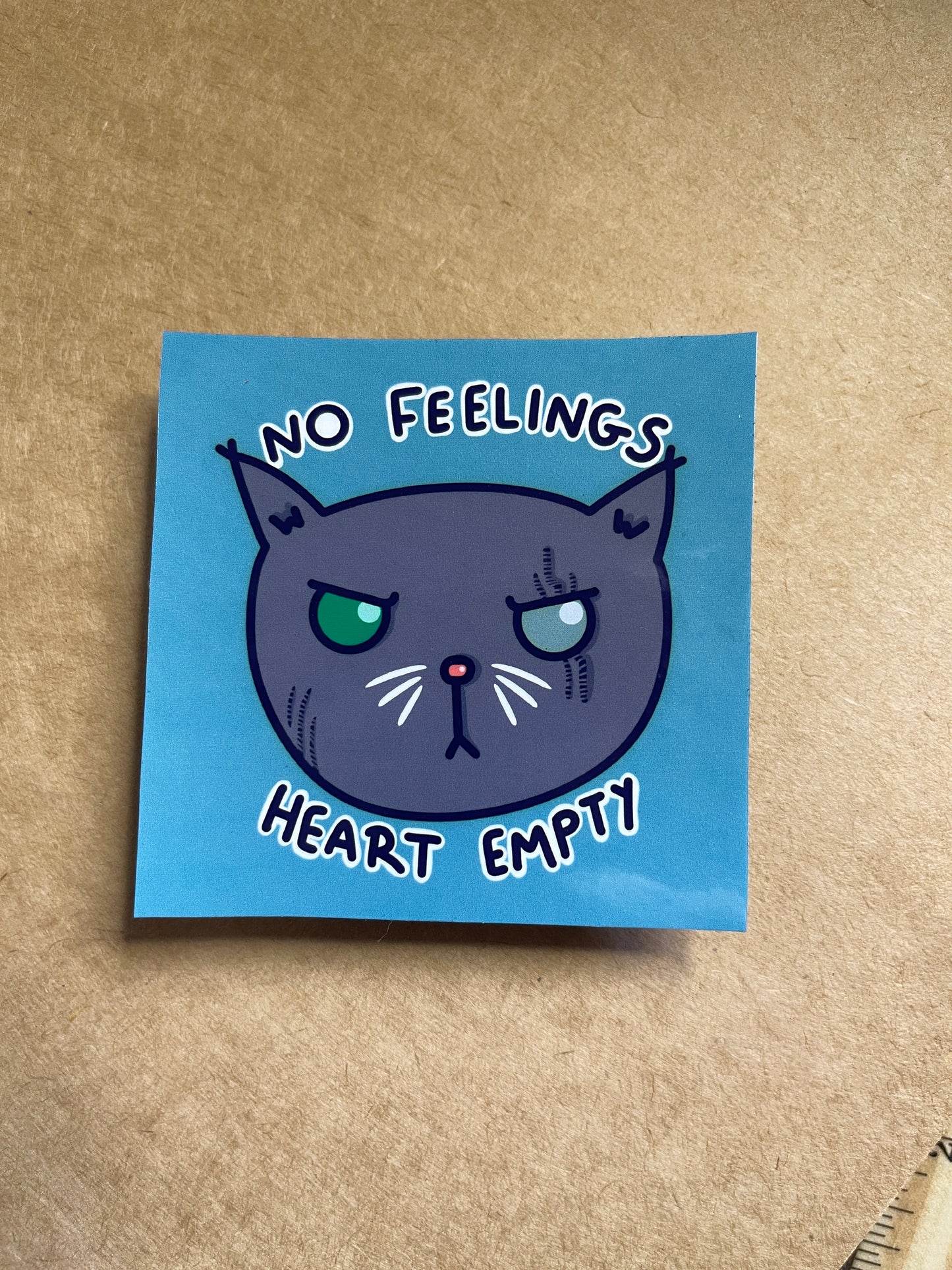 No Feelings Sticker