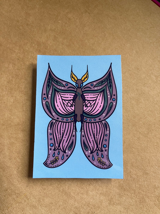 Virgo Moth Sticker