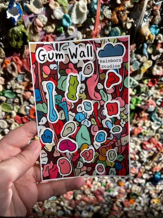 Gum Wall Sticker Sheet