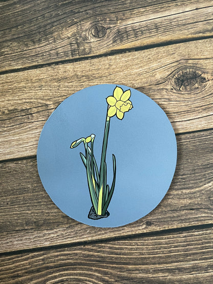 Flower Circle Coaster 4 Pack