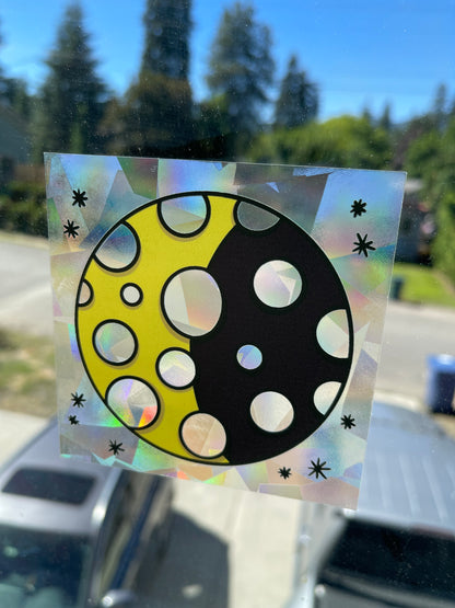 Moon Rainbow Window Cling