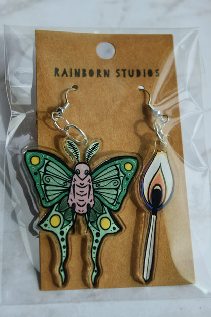 Moth to a Flame Earrings