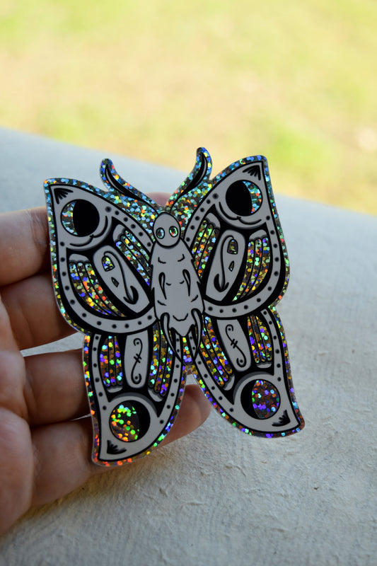 Sparkles Moth Sticker