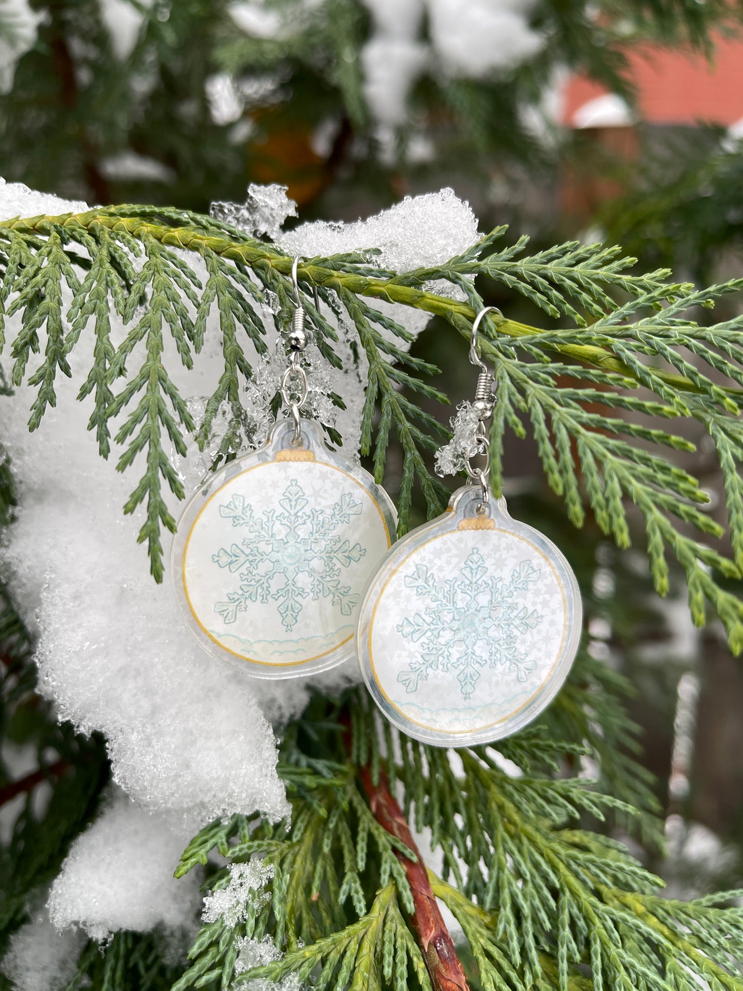 Snowflake Ornament Earrings