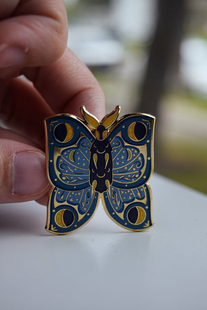 Moon Moth Hard Enamel Pin